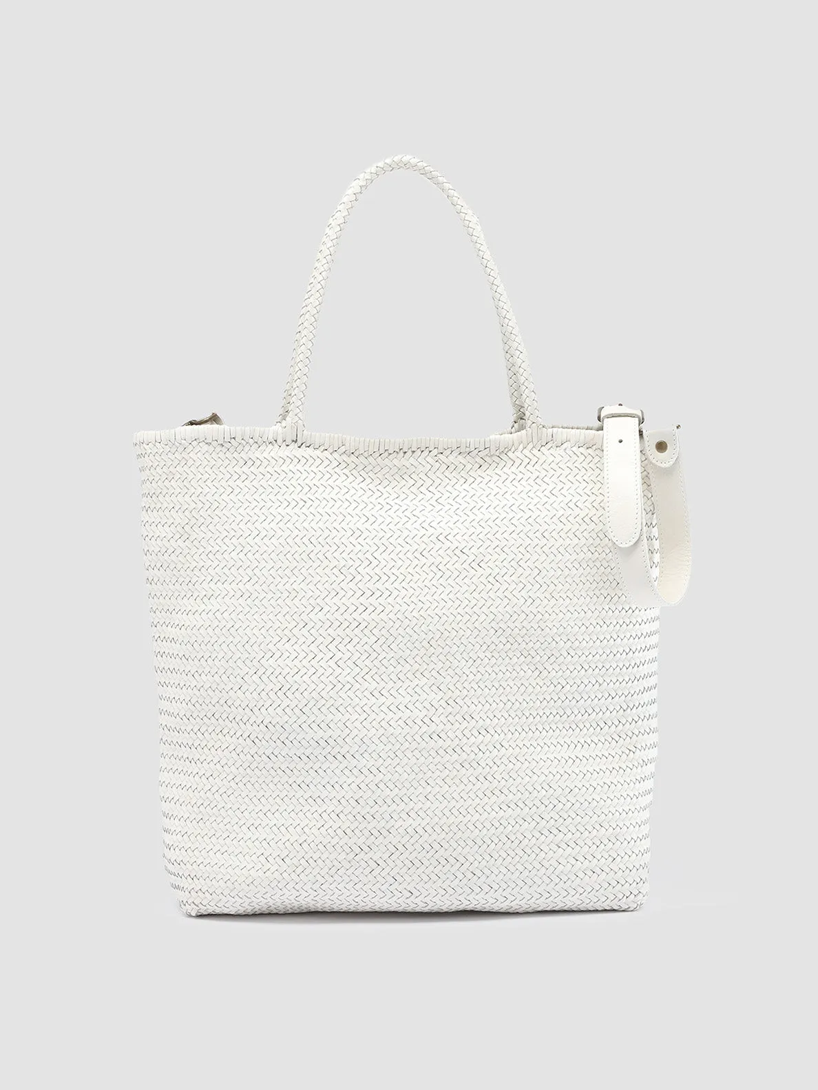 SUSAN 03 - White Leather Shoulder Bag