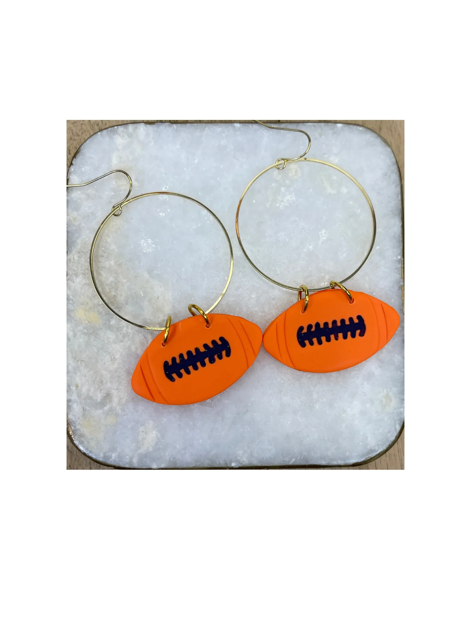 Sweet Tree Handmade Game Day Football Earrings