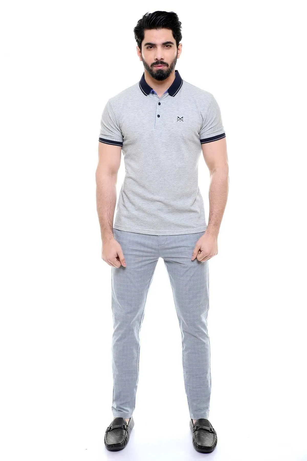 T SHIRT POLO LIGHT GREY