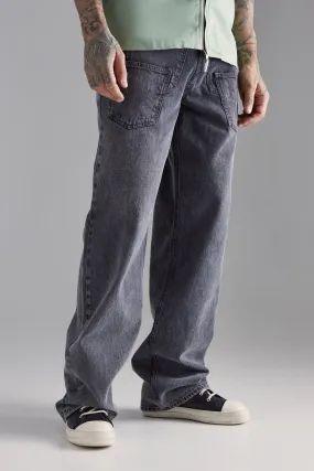 Tall Baggy Rigid Acid Wash Jeans