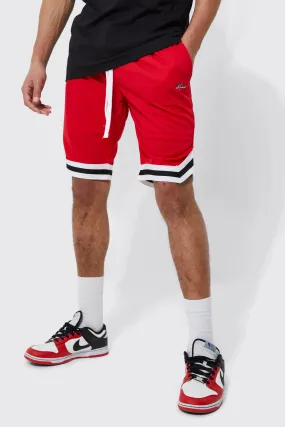 Tall Loose Fit Mesh Man Basketball Short | boohooMAN UK