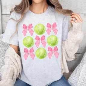 Tennis And Bows Collage Tee