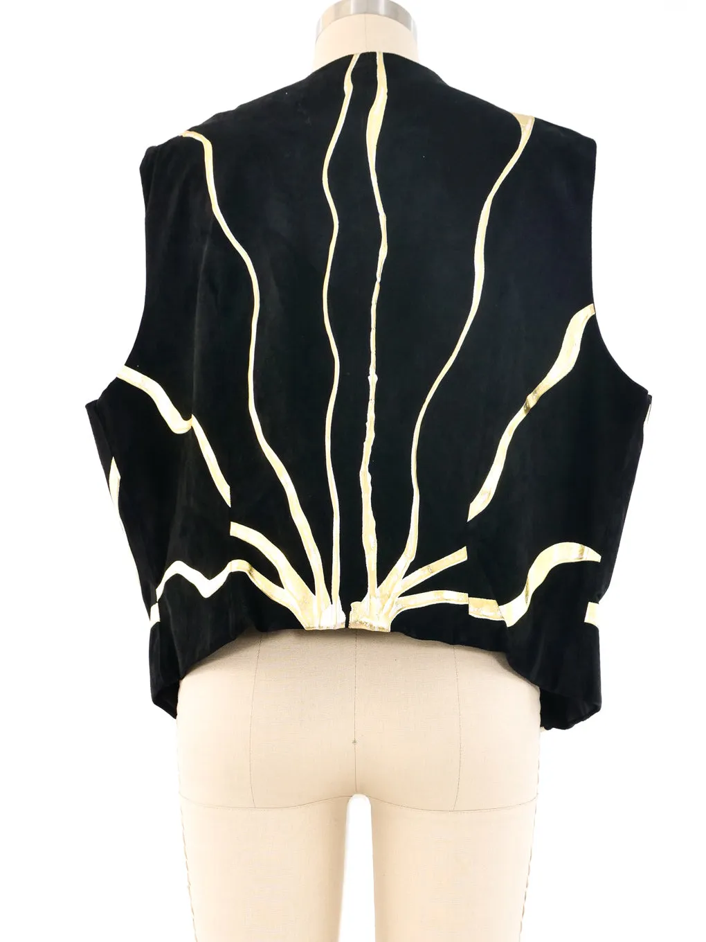 Terry and Toni Gold Painted Vest