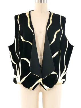 Terry and Toni Gold Painted Vest