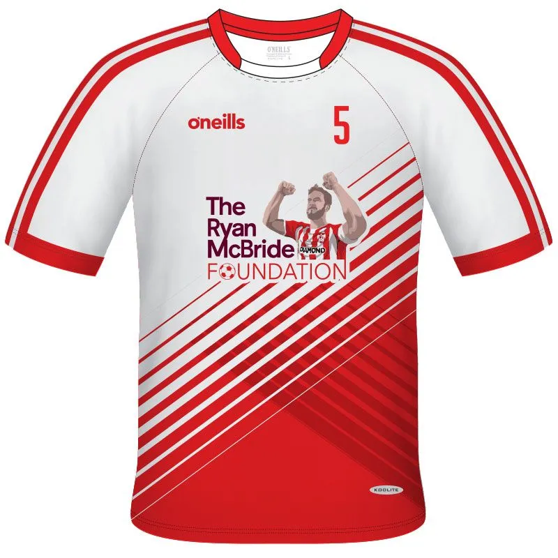 The Ryan McBride Foundation Soccer Jersey White / Red