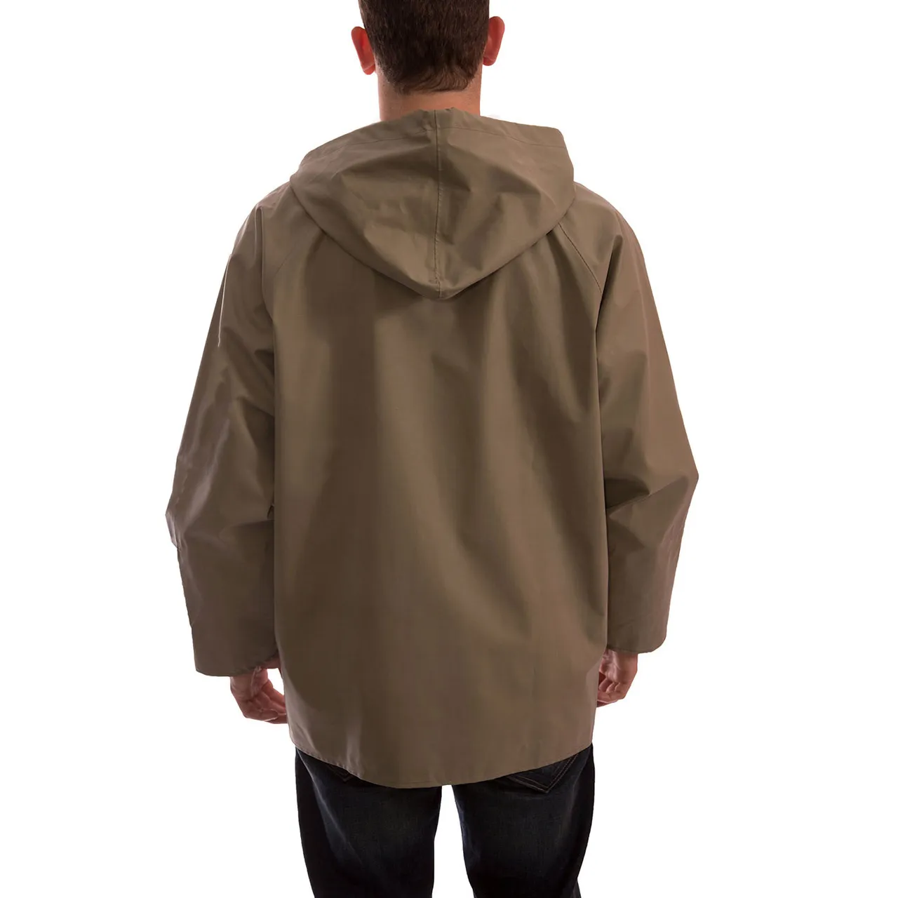 Tingley ASTM D6413 Industrial Olive Drab Magnaprene Chem Splash Jacket J12148