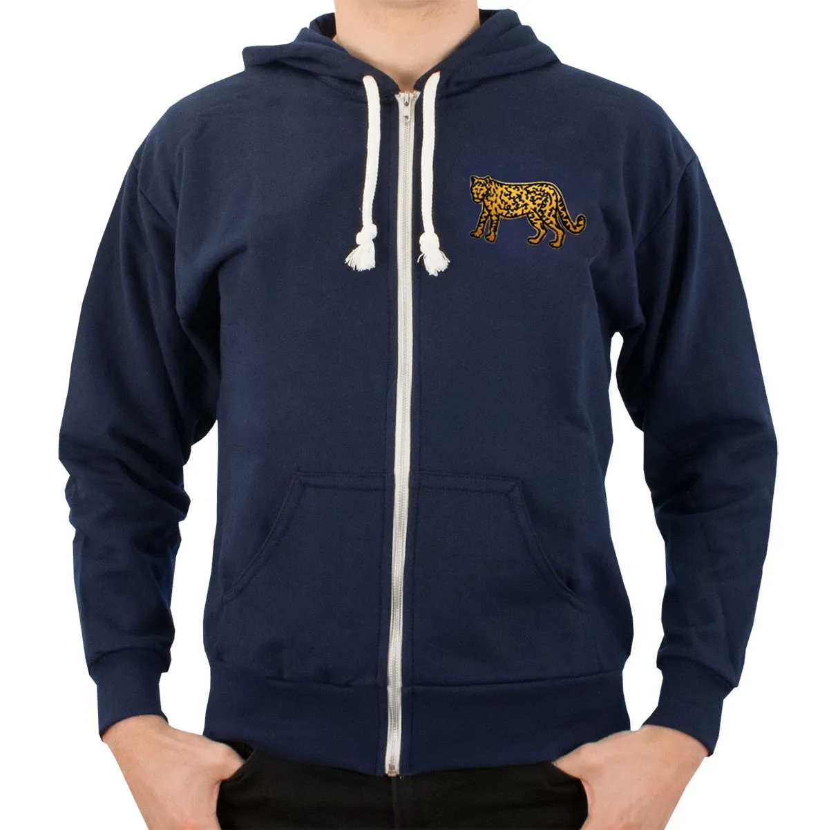 TOFFS - Argentina 1991 Retro Rugby Zipped Hoodie - Navy