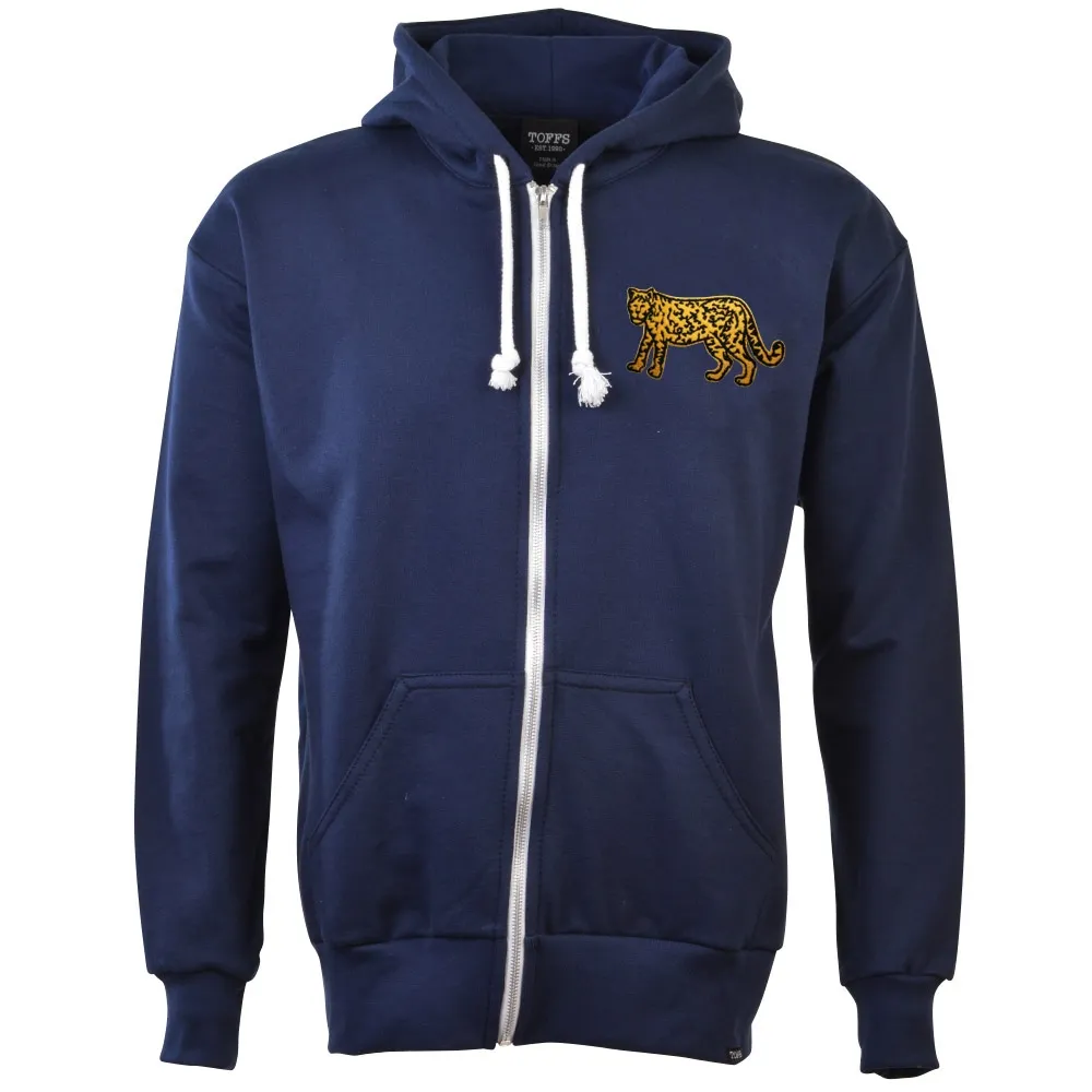 TOFFS - Argentina 1991 Retro Rugby Zipped Hoodie - Navy