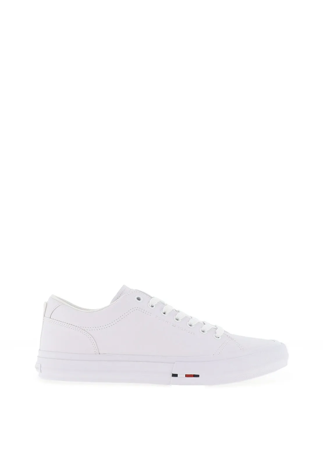 Tommy Hilfiger Leather Logo Trainers, White