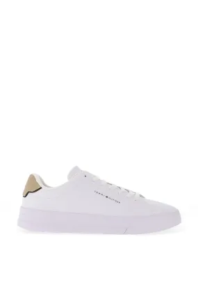 Tommy Hilfiger Pebble Grain Court Trainers, White