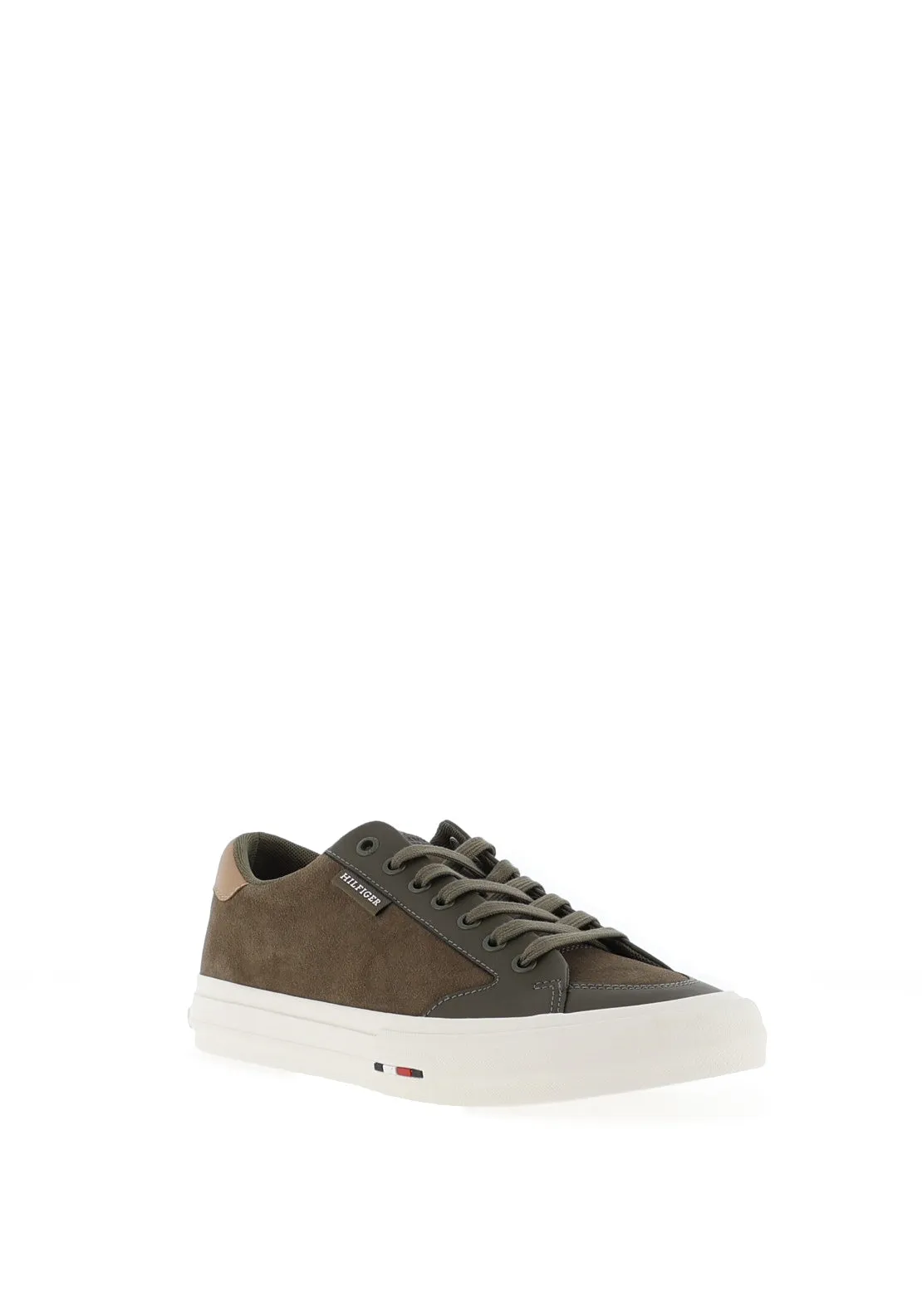 Tommy Hilfiger Street Low Suede Trainers, Army Green