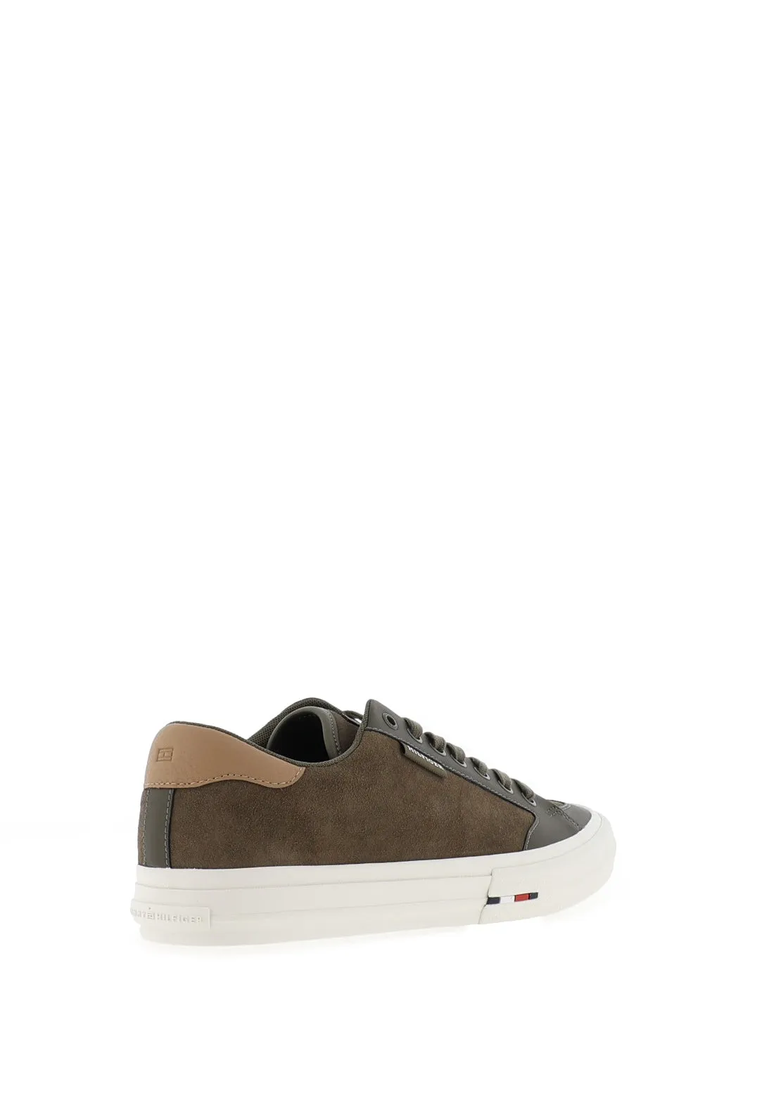 Tommy Hilfiger Street Low Suede Trainers, Army Green