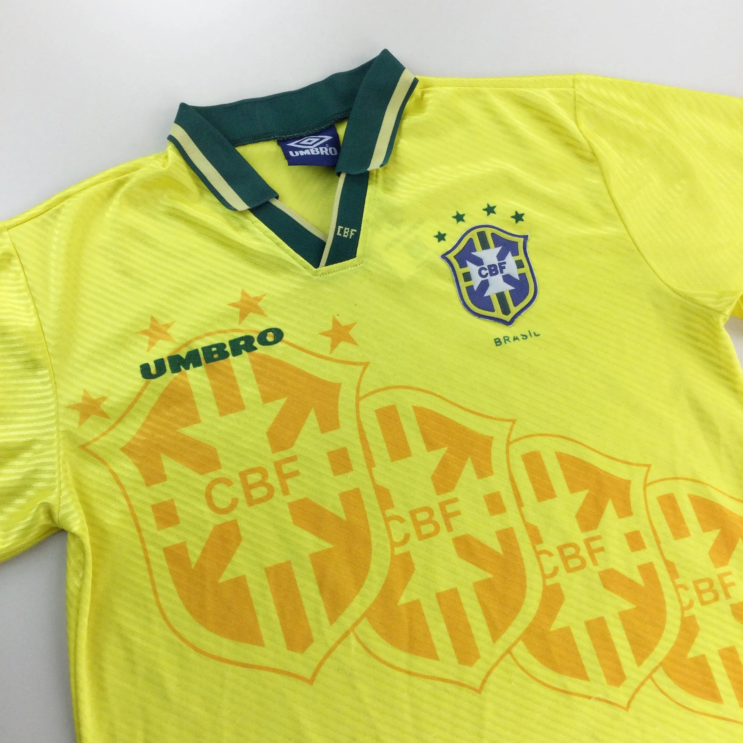 Umbro Brasil 1994 Football Jersey - Large