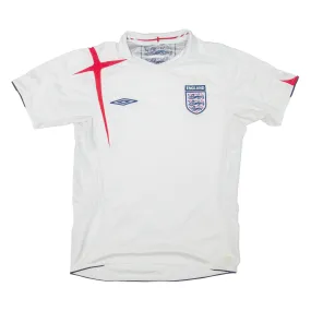 UMBRO England National Team Mens Football Shirt Jersey White M