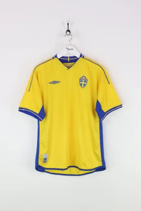 Umbro Sweden Football Shirt Yellow XL