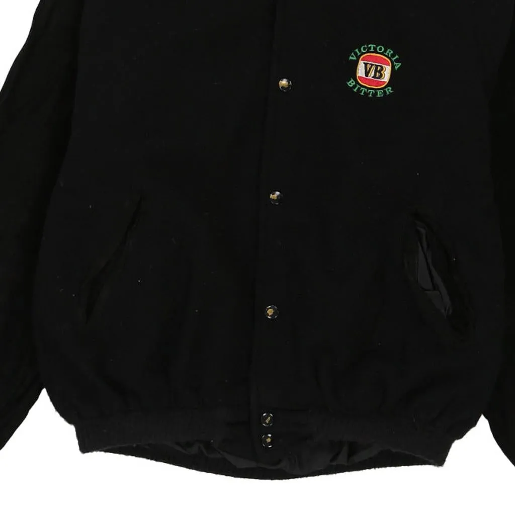 Victoria Bitter Powers Varsity Jacket - Large Black Wool Blend