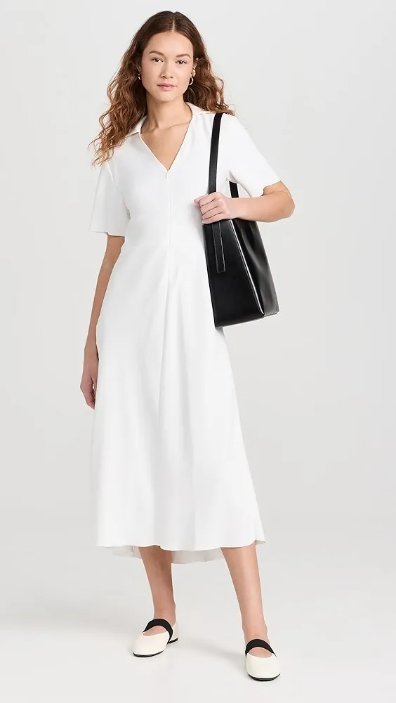 Vince   Short Sleeve Polo Dress 