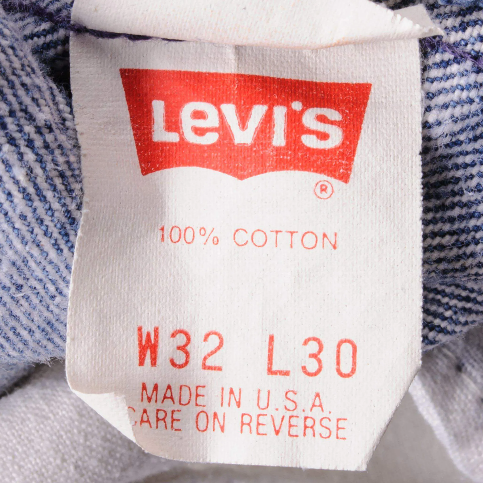 VINTAGE LEVIS 501 JEANS INDIGO 1988-1993 SIZE W31 L29 MADE IN USA