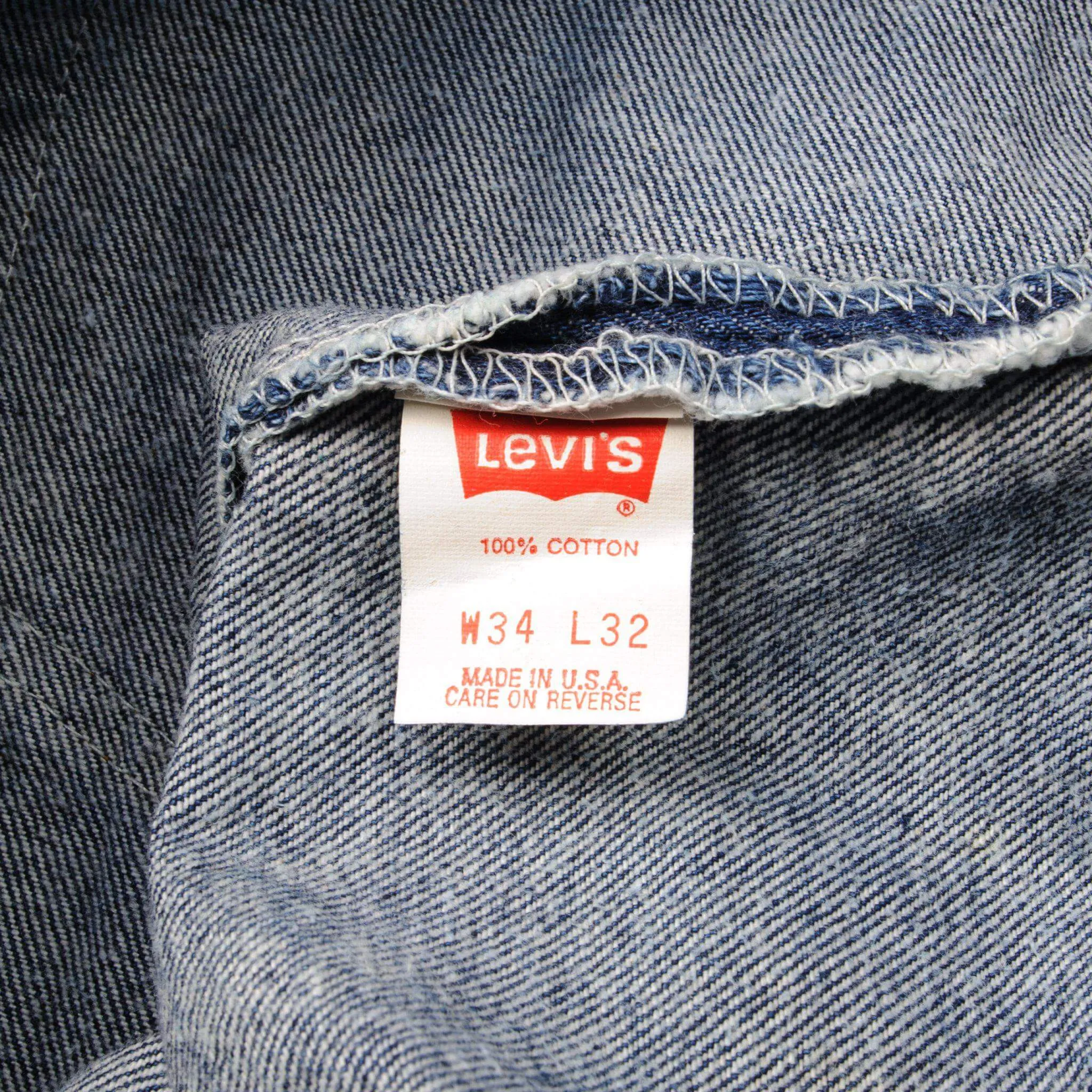 VINTAGE LEVIS 501 JEANS INDIGO 1988-1993 SIZE W32 L29 MADE IN USA