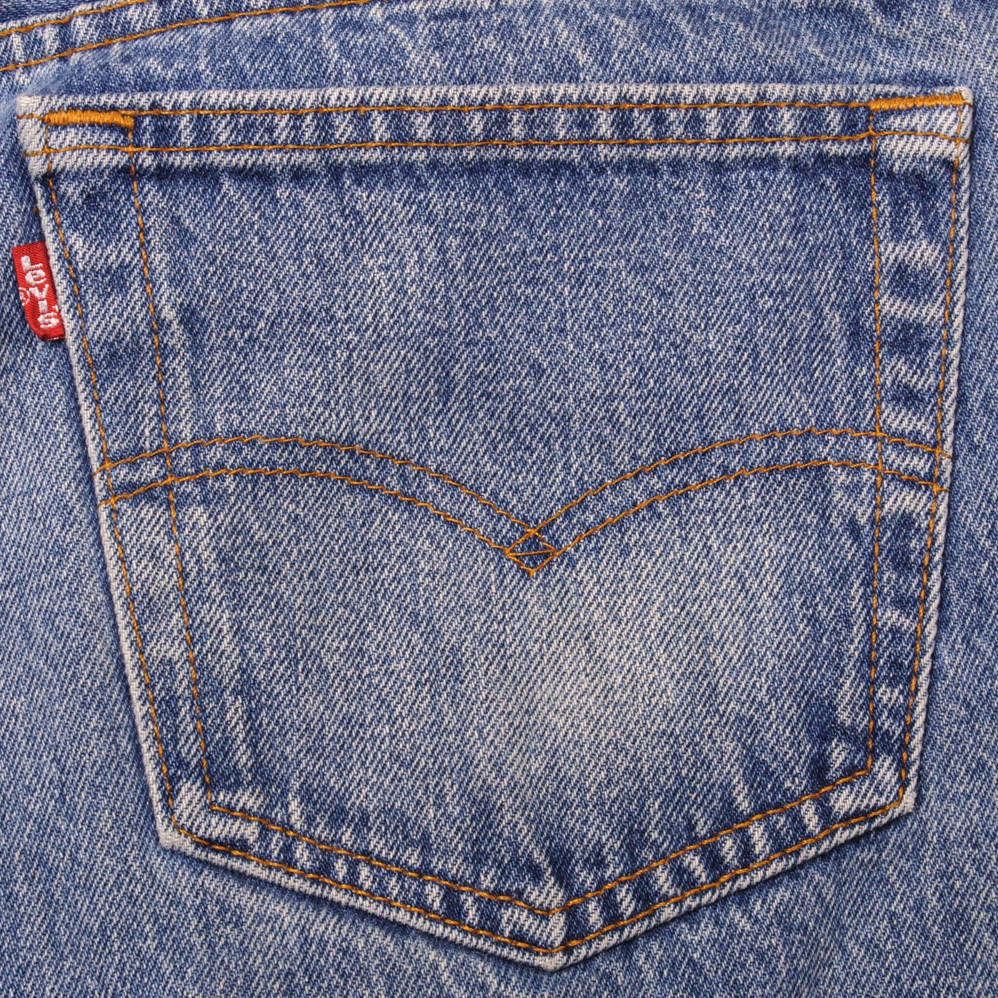 VINTAGE LEVIS 501 JEANS INDIGO 1988-1993 SIZE W33 L30 MADE IN USA