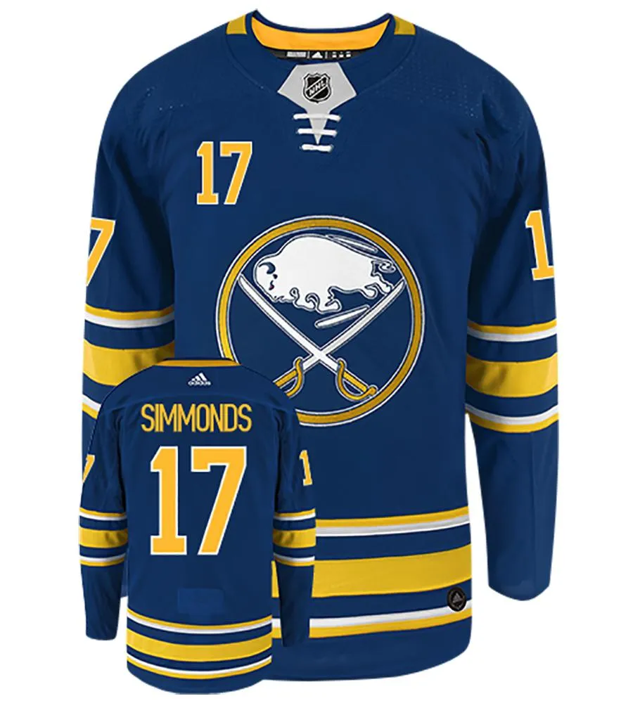 Wayne Simmonds Buffalo Sabres Adidas Authentic Home NHL Hockey Jersey     