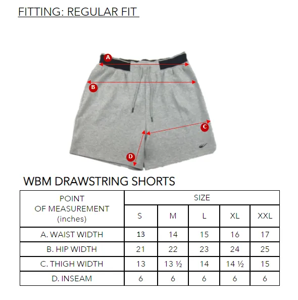 WBM DRAWSTRING SHORTS