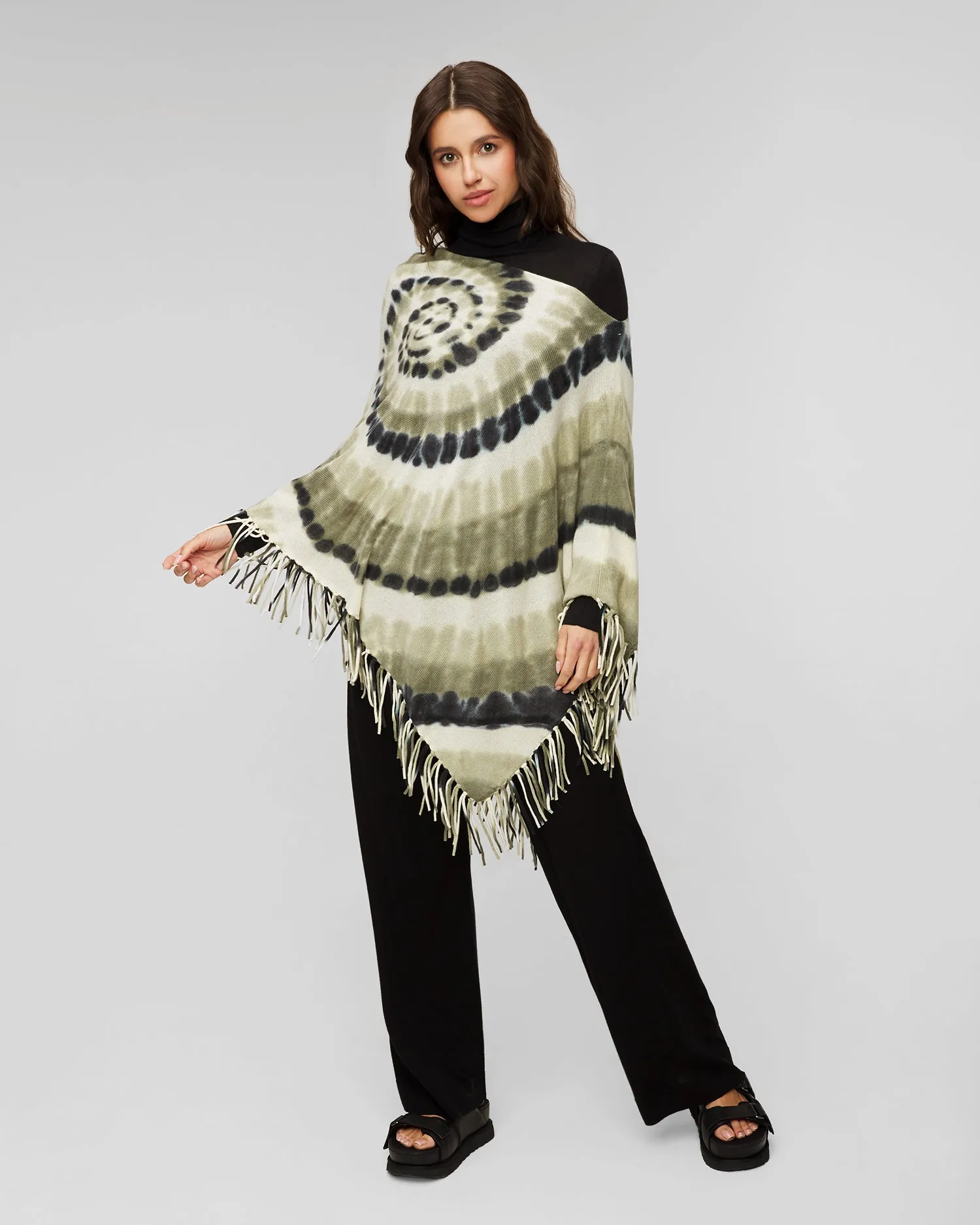 Women's cashmere poncho Kujten Fanfan Sunny f2539-213