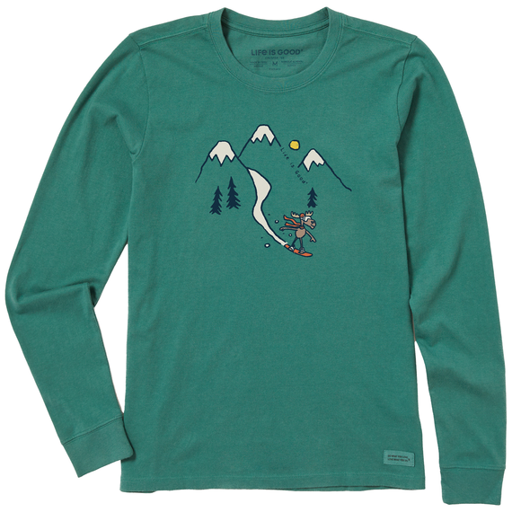 Women's Moose Snowboard Vista Long Sleeve Crusher Tee