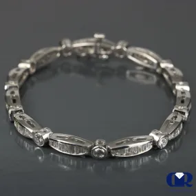 Women's 5.00 Carat Diamond Tennis Bracelet In 14K White Gold