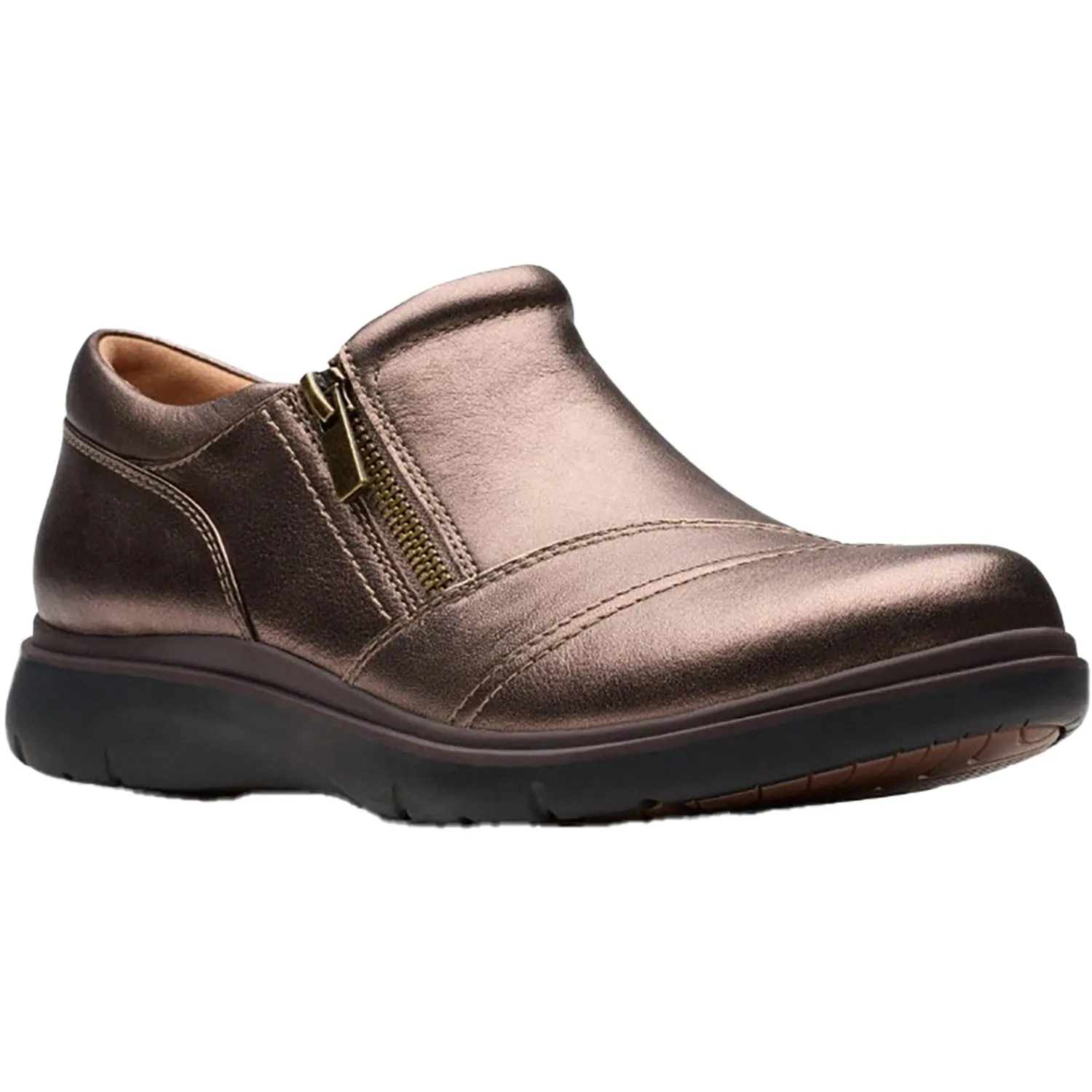 Women's Clarks Certina Pure Antique Bronze Leather