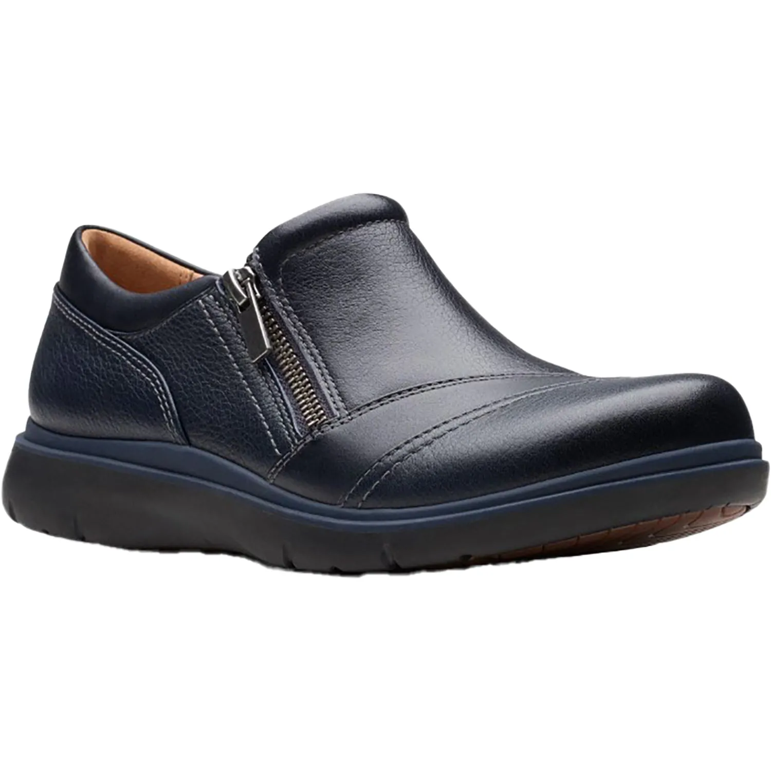 Women's Clarks Certina Pure Navy Leather