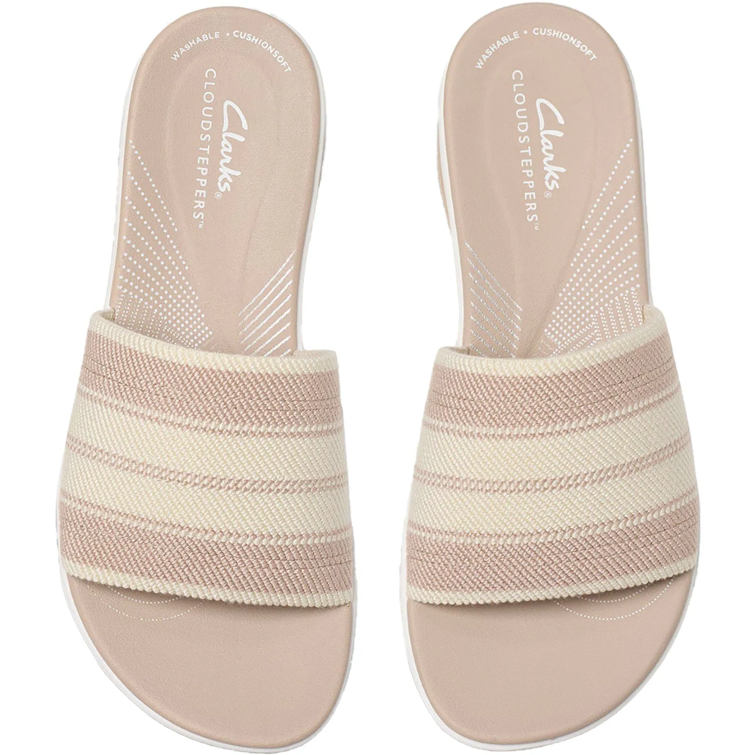 Women's Clarks CS Arla Hollis Sand Combi Knit Synthetic