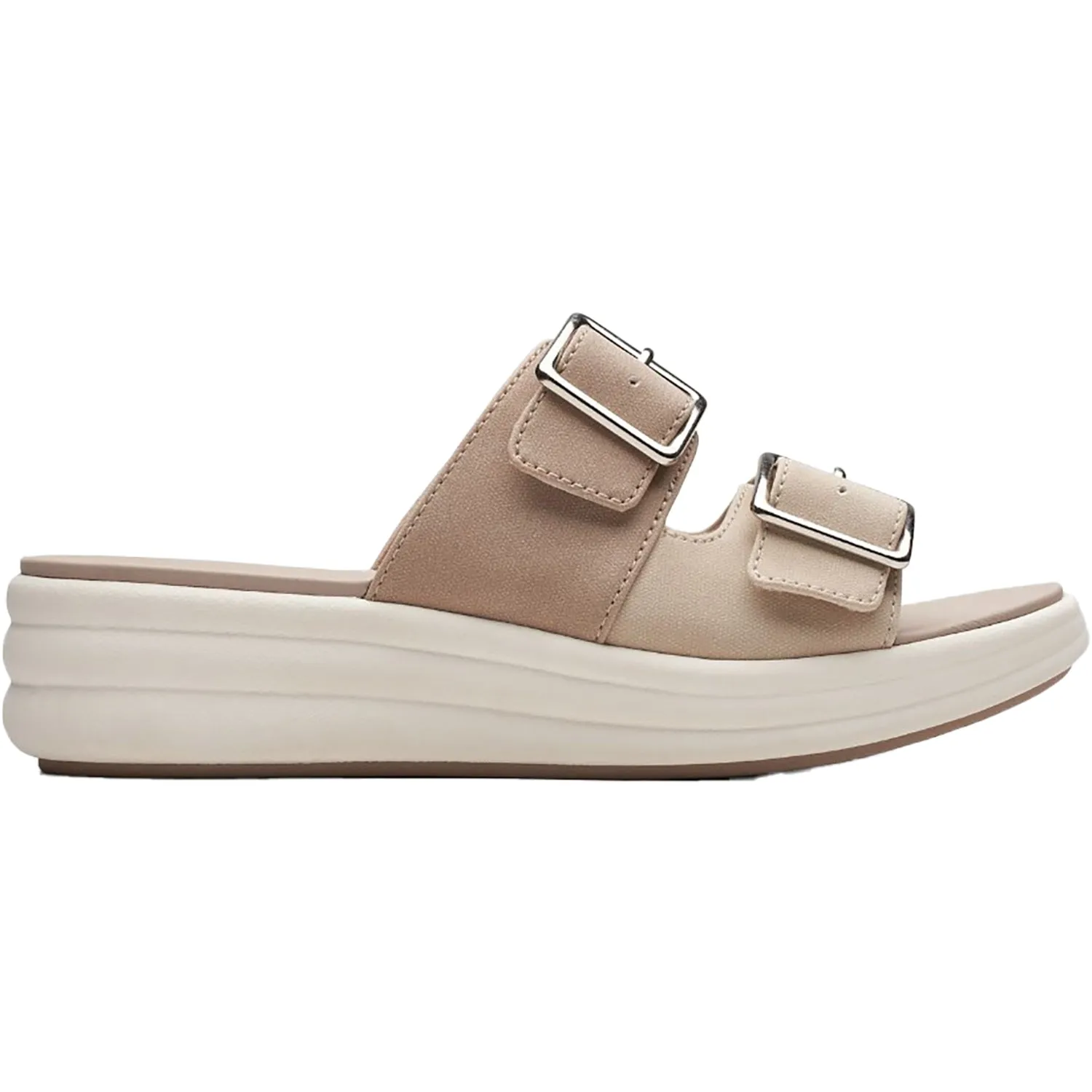 Women's Clarks CS Drift Buckle Sand Combi Synthetic