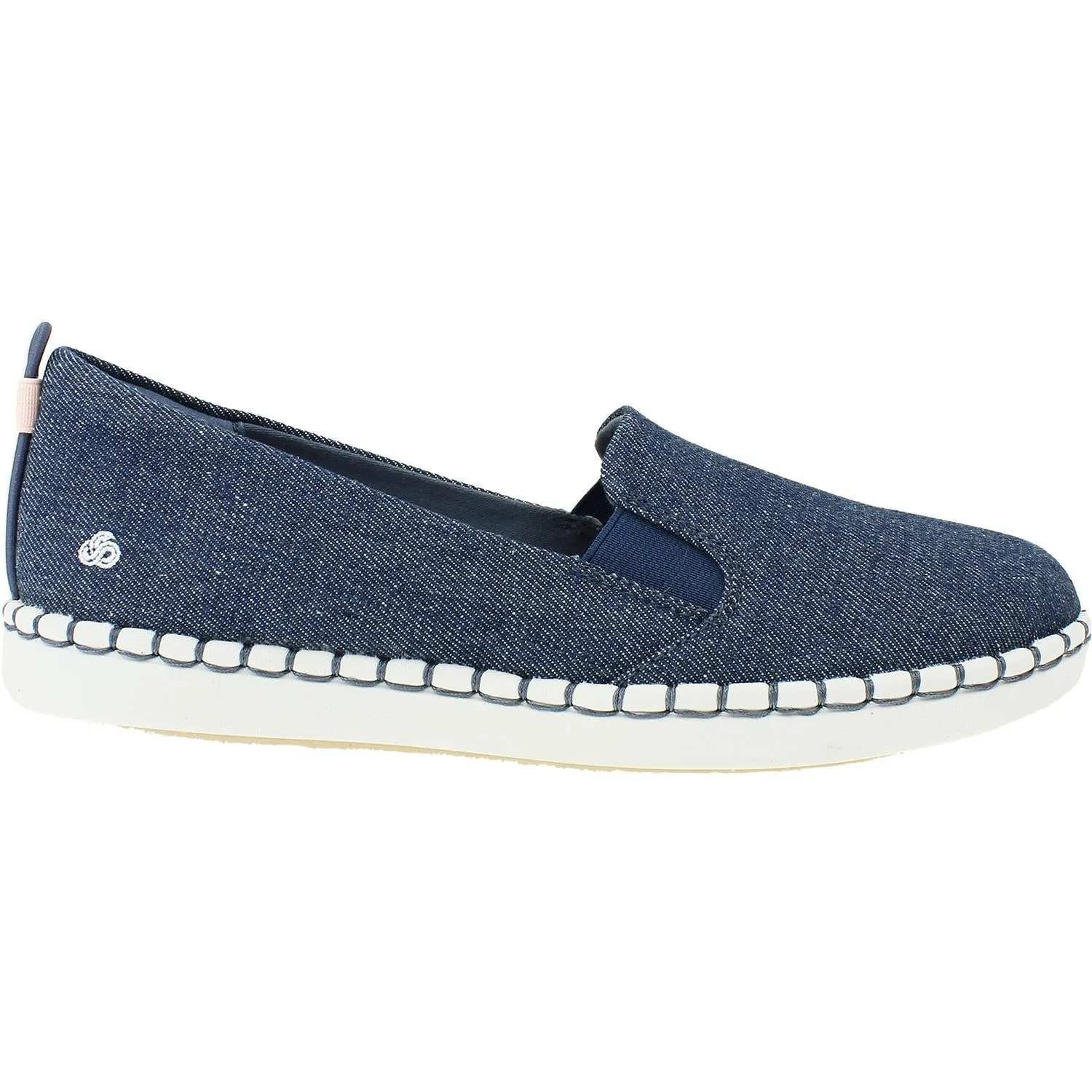 Women's Clarks CS Step Glow Slip Denim Canvas