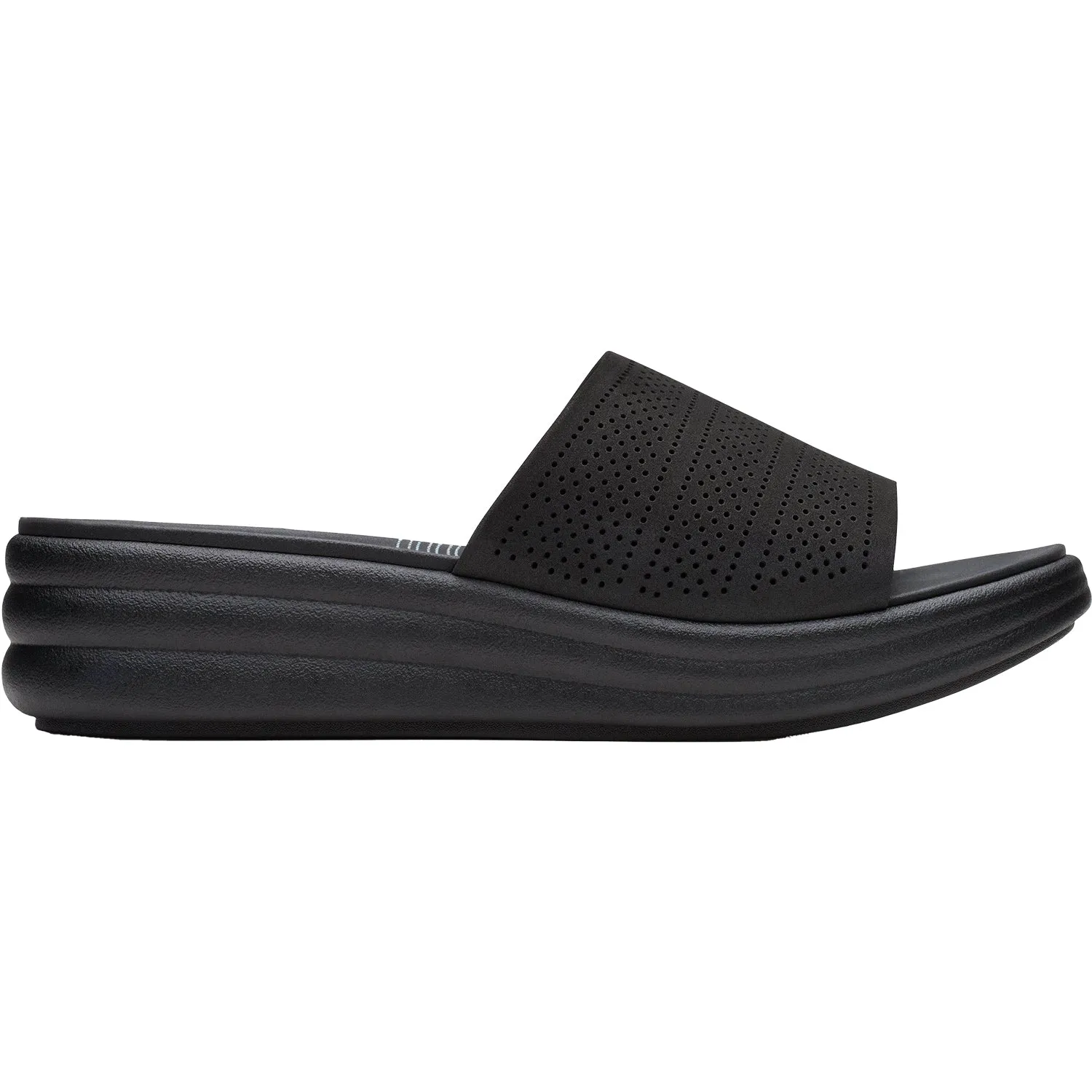 Women's Clarks Drift Twist Black Synthetic