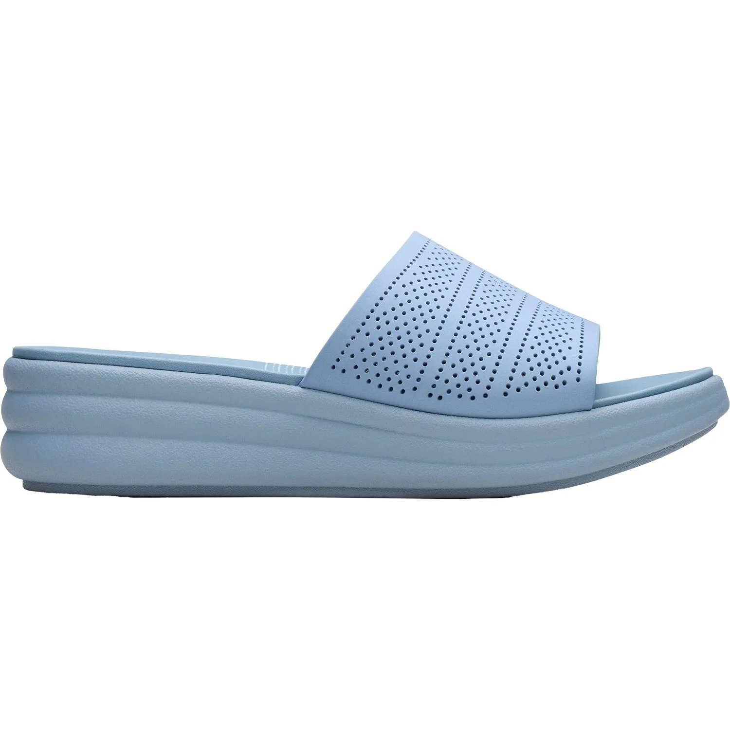 Women's Clarks Drift Twist Light Blue Synthetic