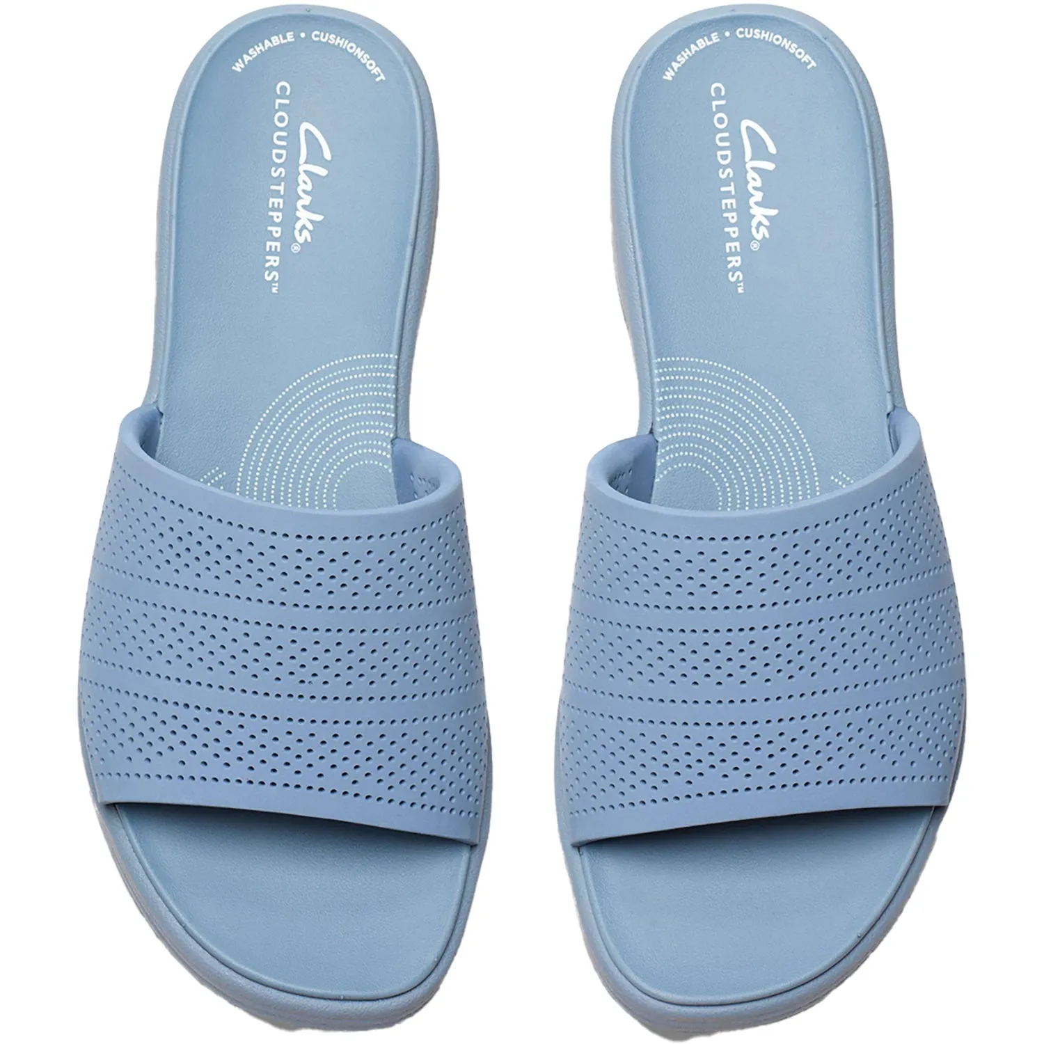 Women's Clarks Drift Twist Light Blue Synthetic