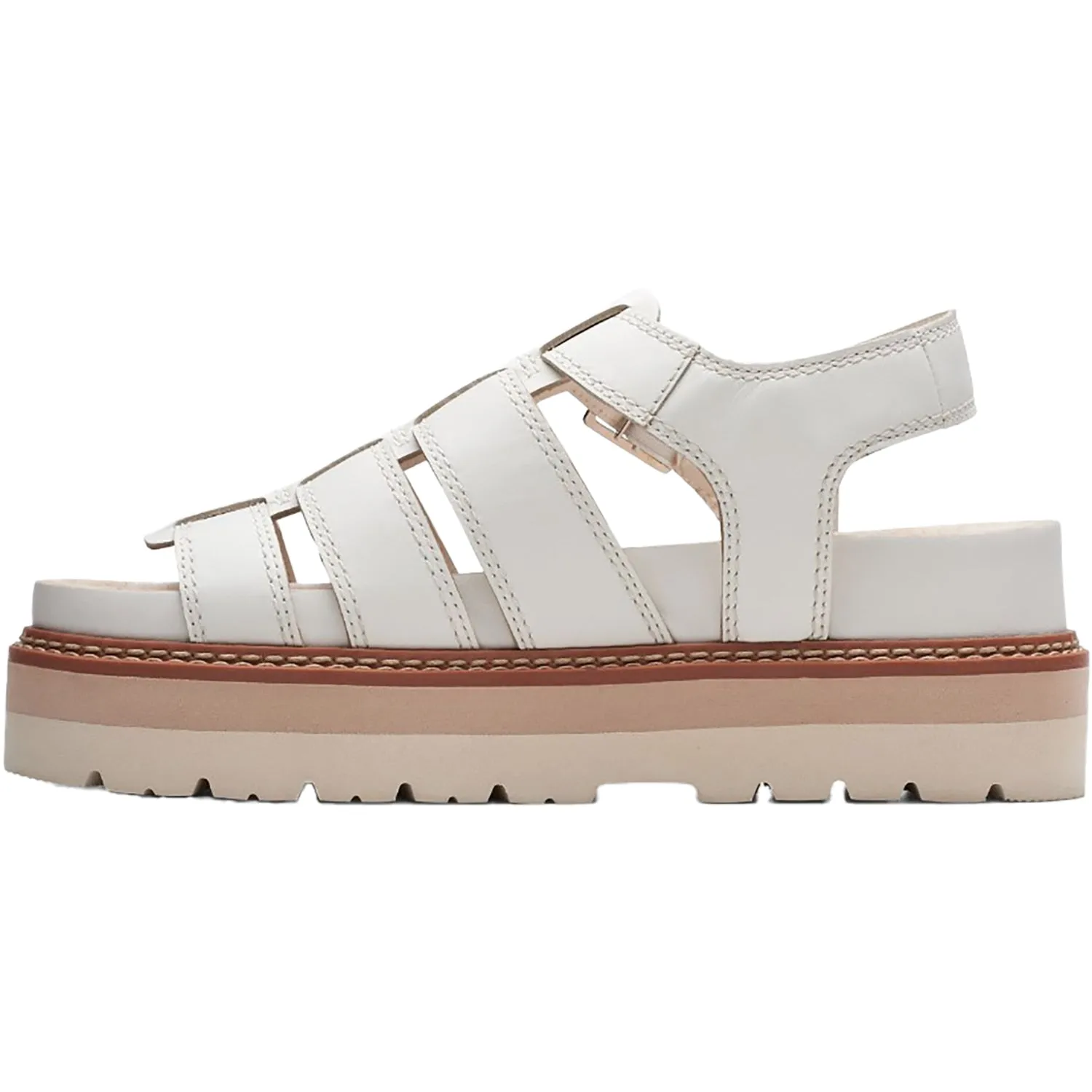 Women's Clarks Orianna Twist Off White Leather