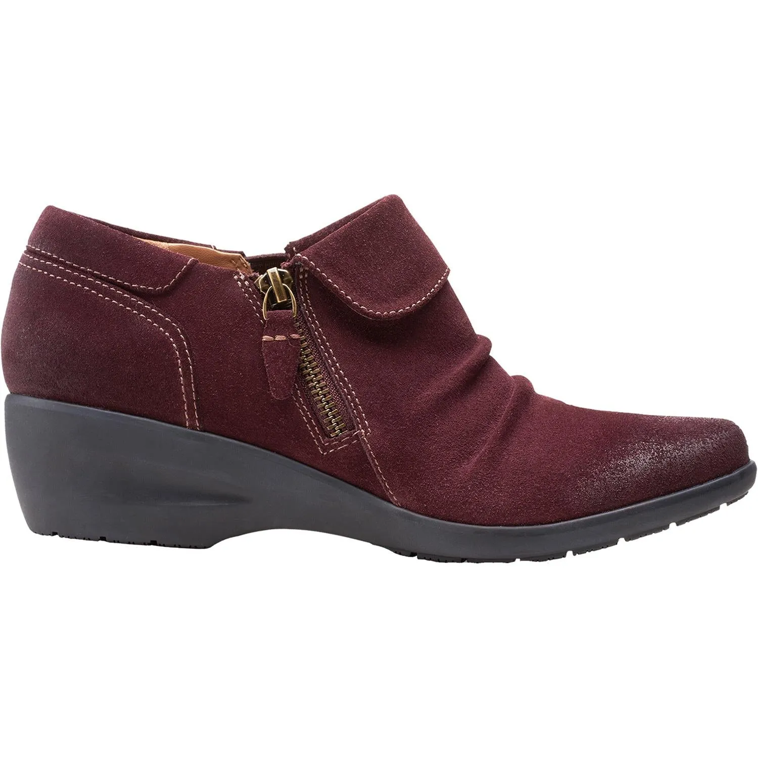 Women's Clarks Rosely Lo Burgundy Suede