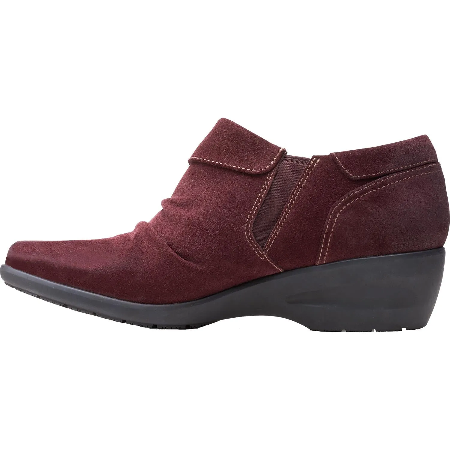 Women's Clarks Rosely Lo Burgundy Suede