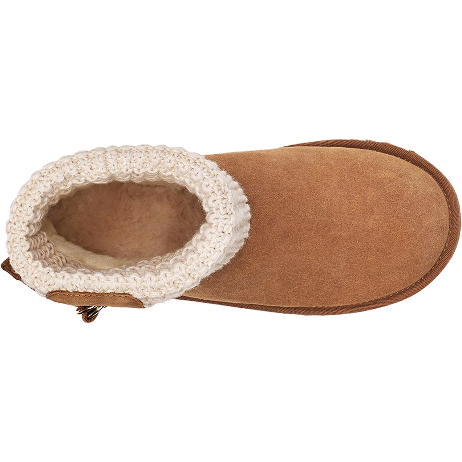 Women's UGG Classic Solene Mini Chestnut/Oatmeal Suede