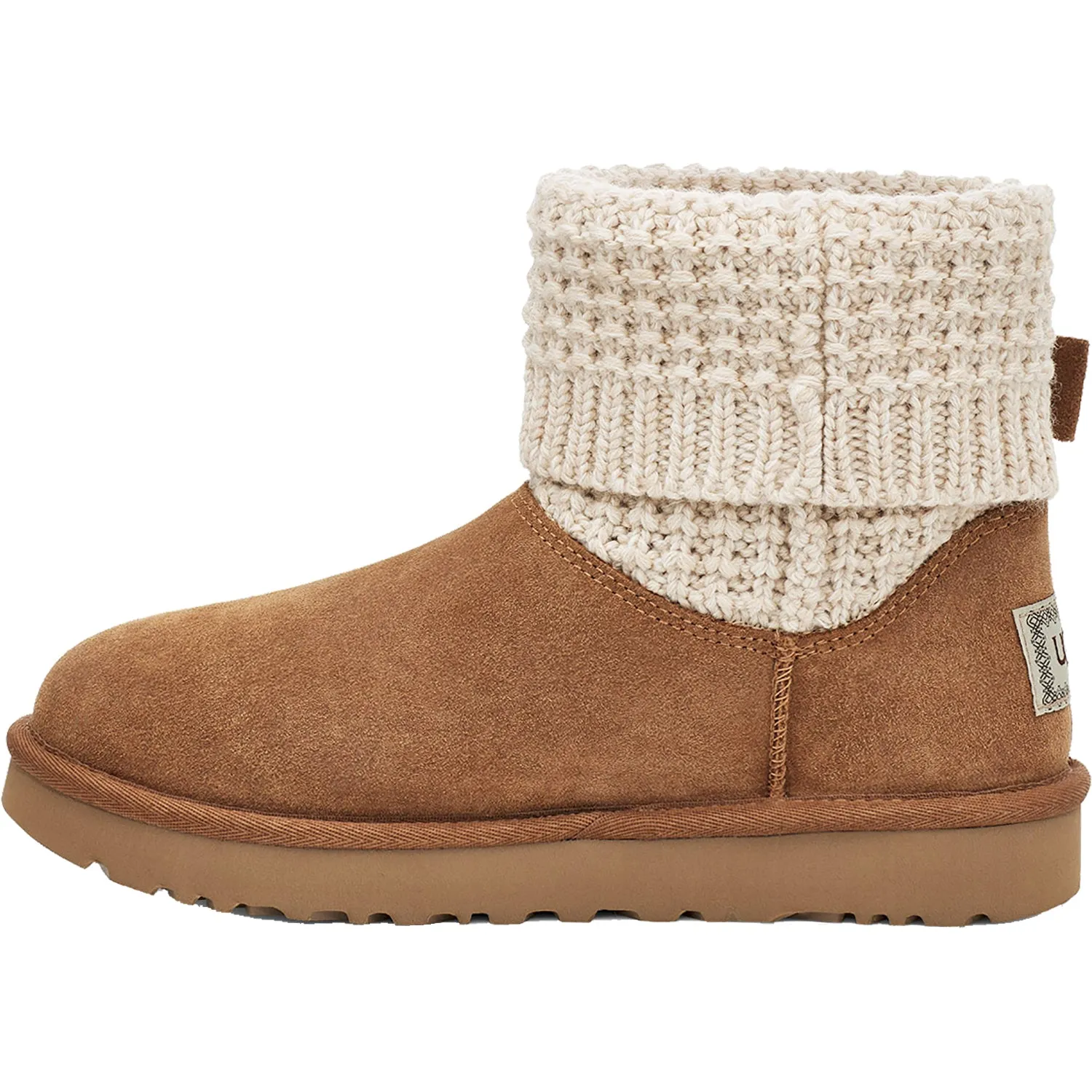 Women's UGG Classic Solene Mini Chestnut/Oatmeal Suede