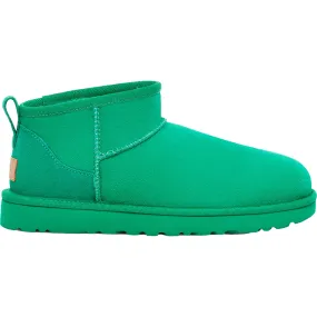 Women's UGG Classic Ultra Mini Emerald Green Sheepskin