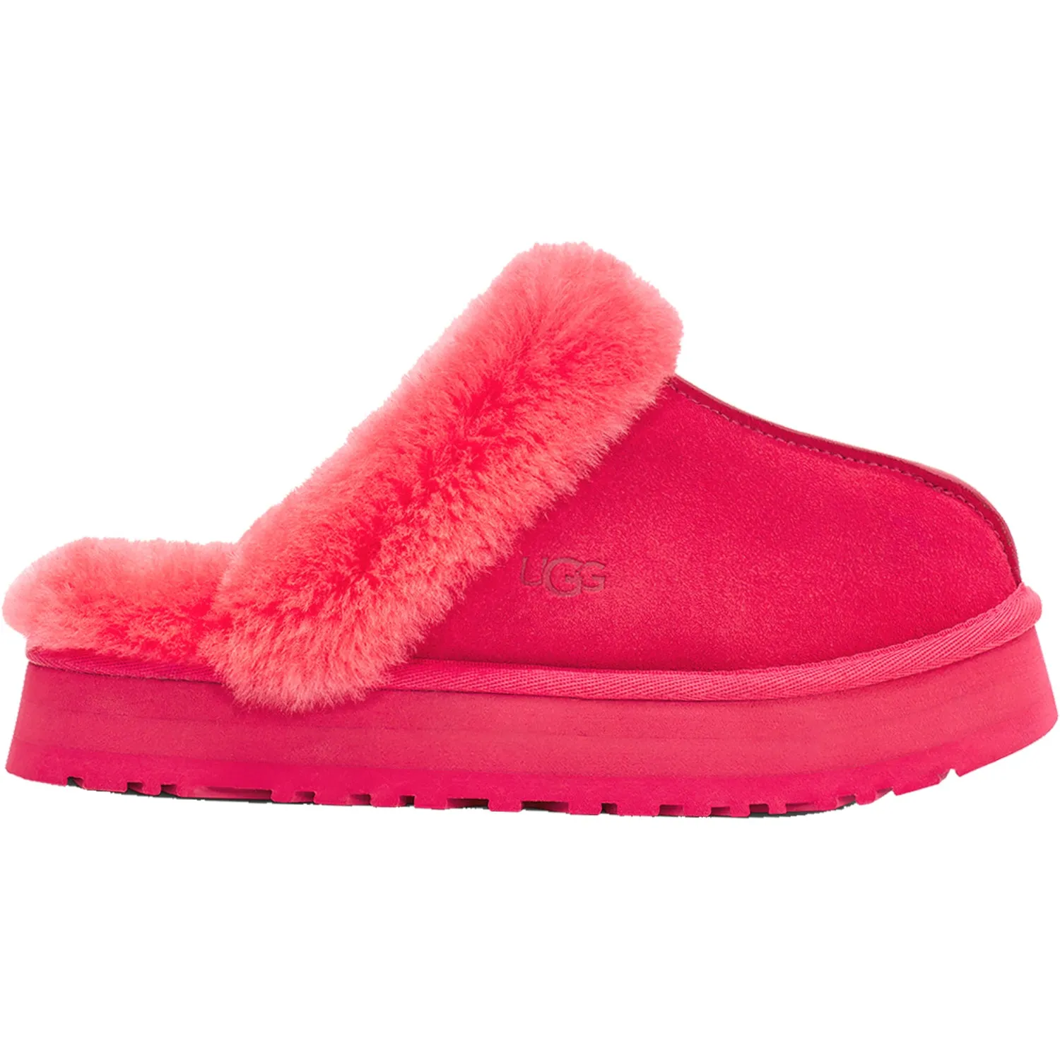 Women's UGG Disquette Hibiscus Pink Sheepskin