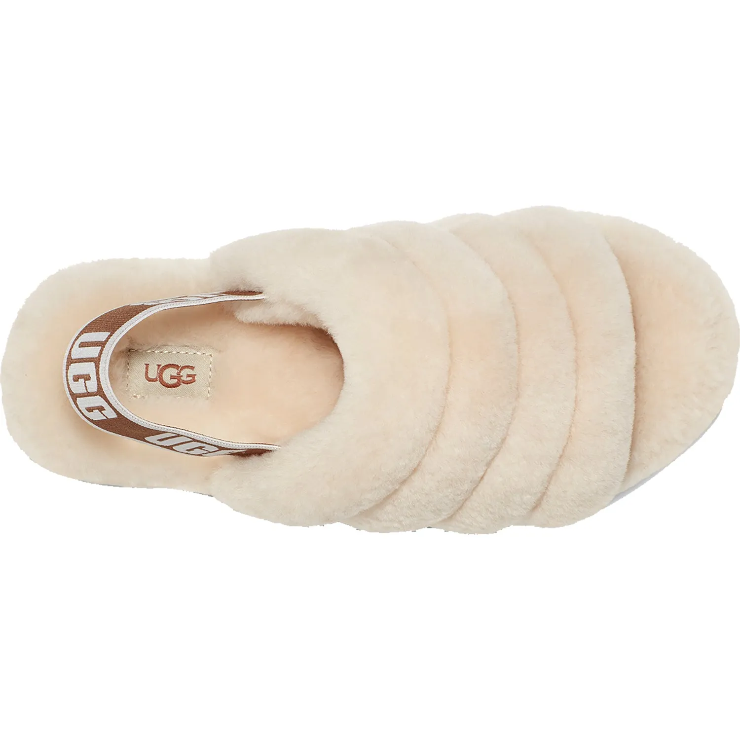 Women's UGG Fluff Yeah Slide Natural Sheepskin