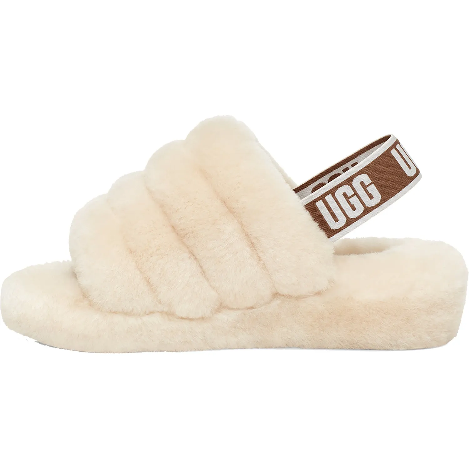 Women's UGG Fluff Yeah Slide Natural Sheepskin