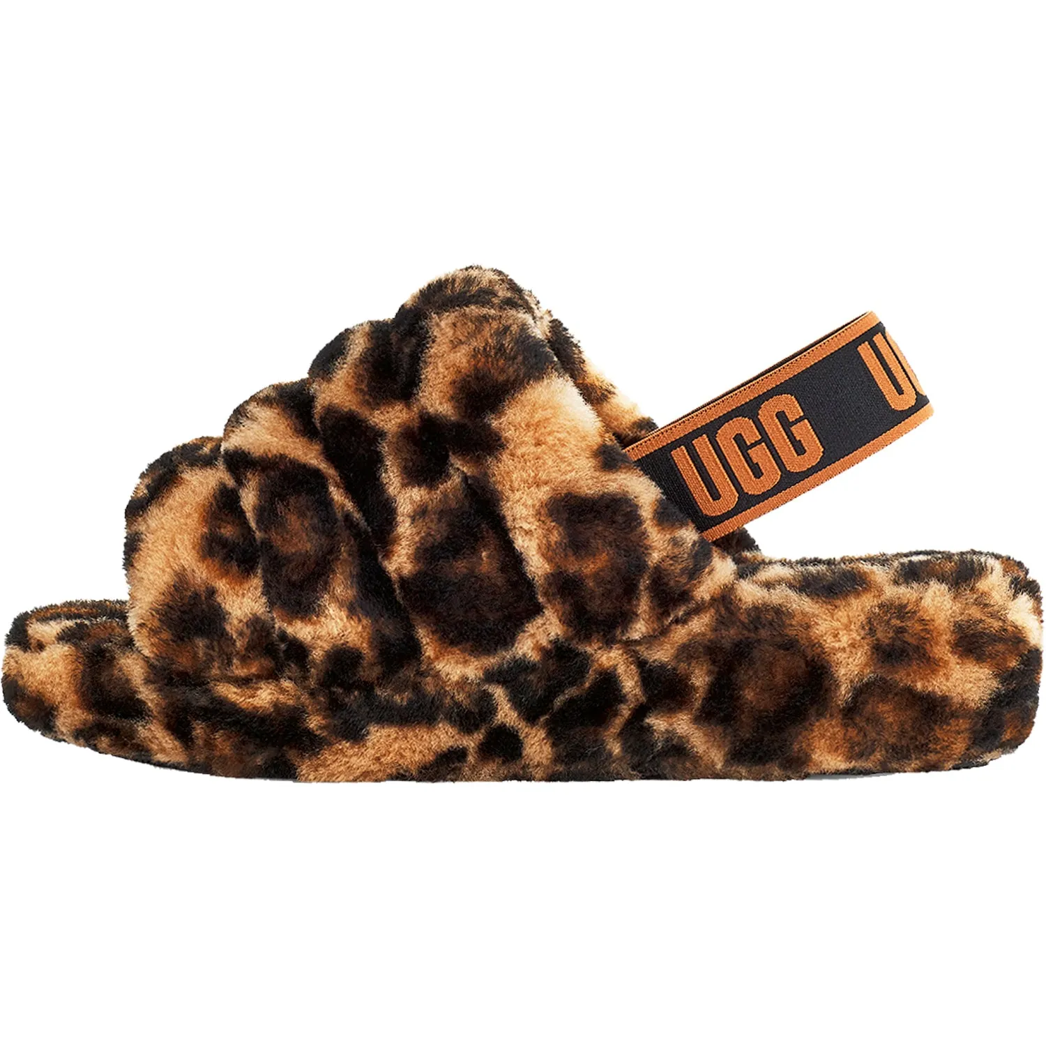 Women's UGG Fluff Yeah Slide Panther Butterscotch Sheepskin