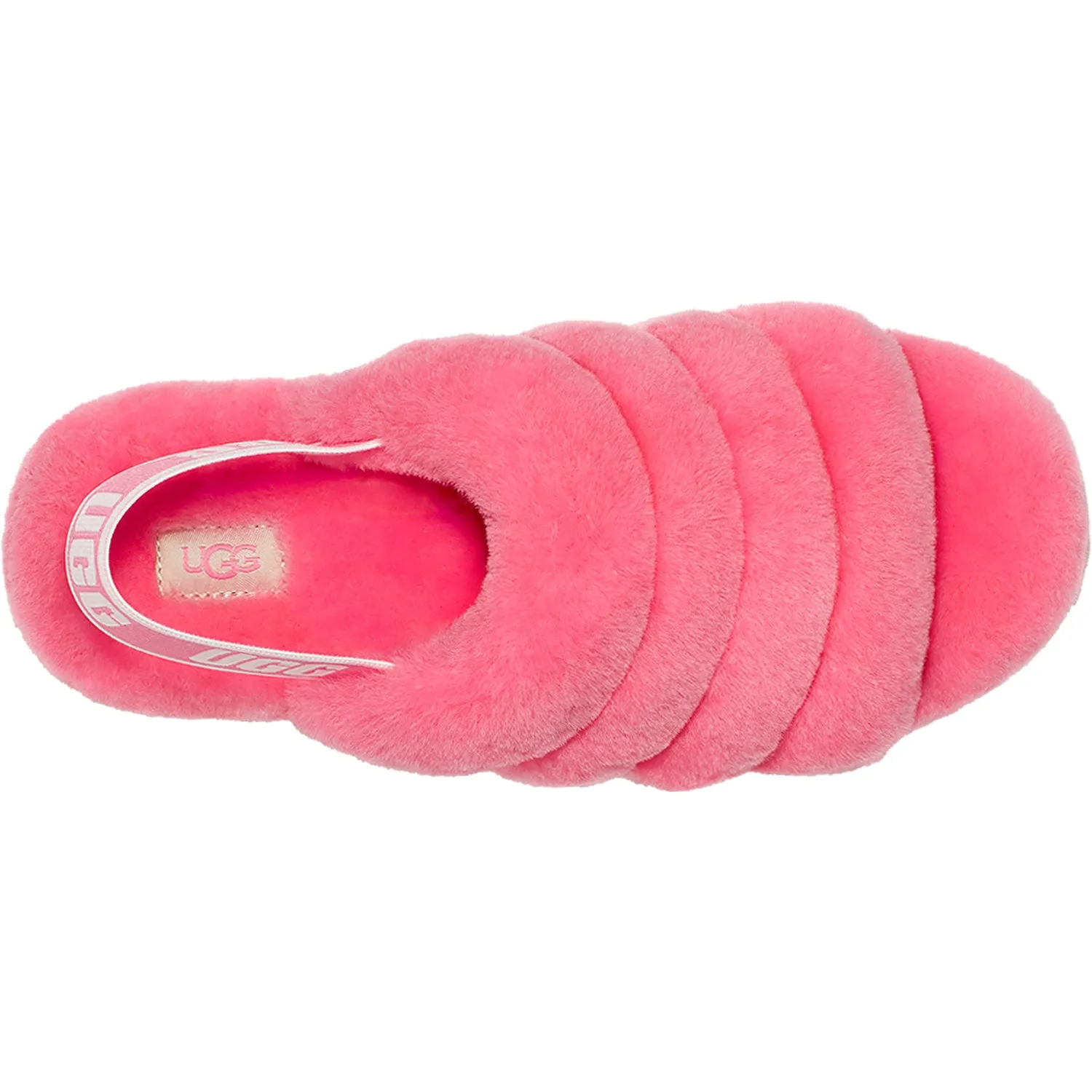 Women's UGG Fluff Yeah Slide Pink Rose Sheepskin