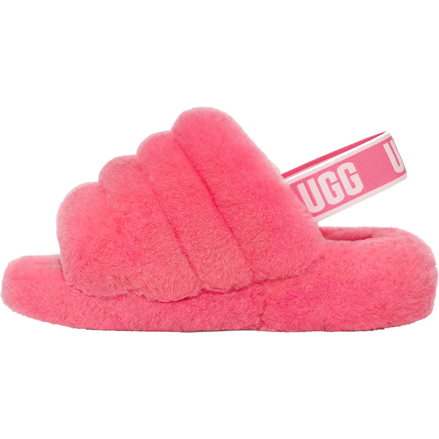 Women's UGG Fluff Yeah Slide Pink Rose Sheepskin