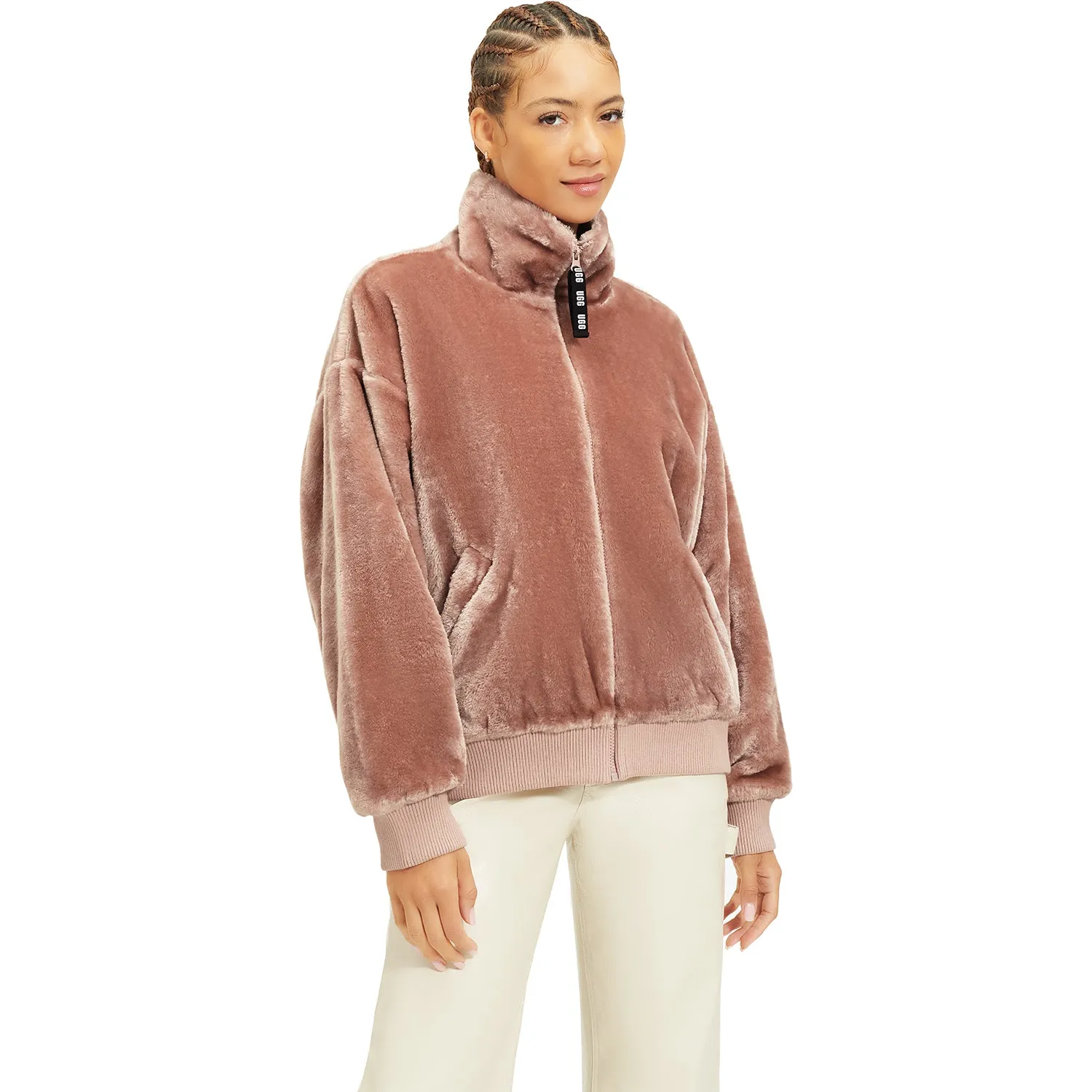 Women's UGG Laken Sherpa Jacket Cliff